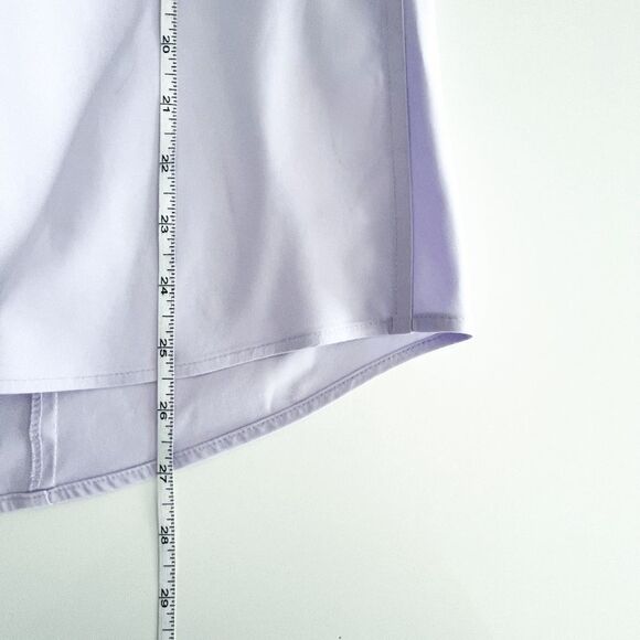 Jones & Co. Womens Blouse Long Sleeve Button Front Relaxed Fit Light Purple 18W - Picture 5 of 7